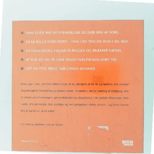 I spejlet ser man sin bedste ven - og andre jødiske ordsprog på jiddish og dansk (Bog)