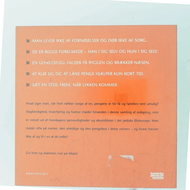 I spejlet ser man sin bedste ven - og andre jødiske ordsprog på jiddish og dansk (Bog)