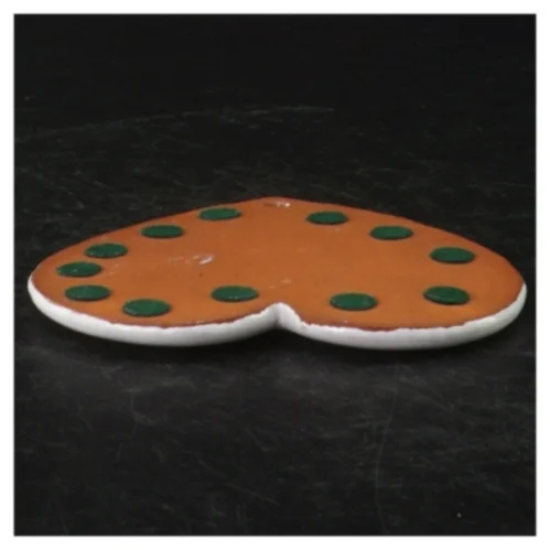 Keramik hjerteformet ophæng (str. 11 x. 10,5 cm)