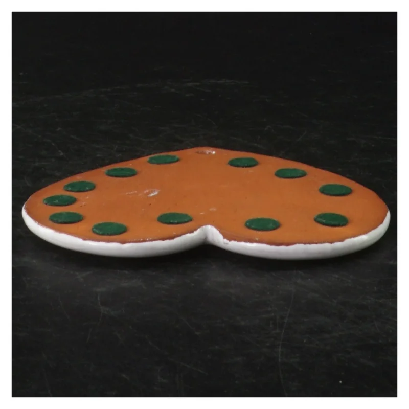 Keramik hjerteformet ophæng (str. 11 x. 10,5 cm)