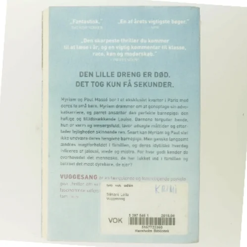Vuggesang af Leïla Slimani (Bog)