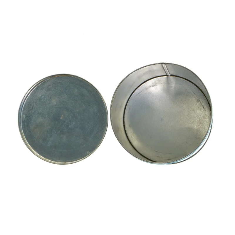 Metaldåse med himmel og sejlbåd dekoration (str. 19 x 12 cm)