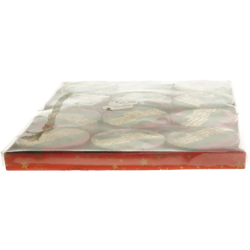 Vintage Julepynt papirornamenter 12 stk (str. 12 stk cm)