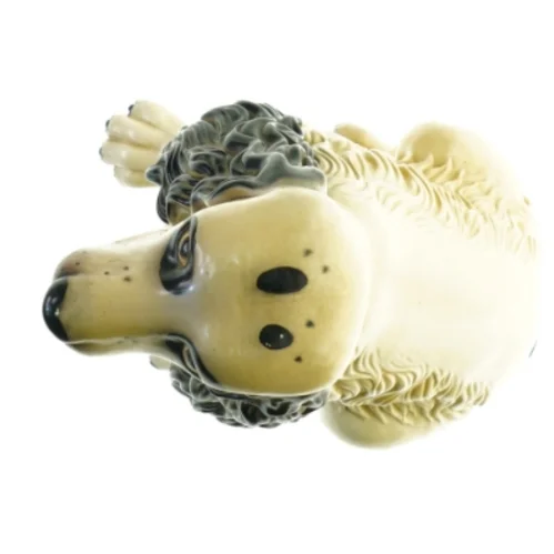 Ældre Vintage Keramik Cocker Spaniel Hundefigur (str. 40 x 20 x 30 cm)