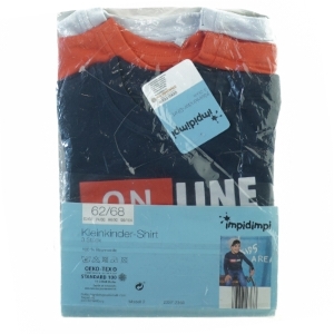 3 stk. langærmede t- shirts UBRUGT I ORIGINAL EMBALLAGE (str. 62/68)