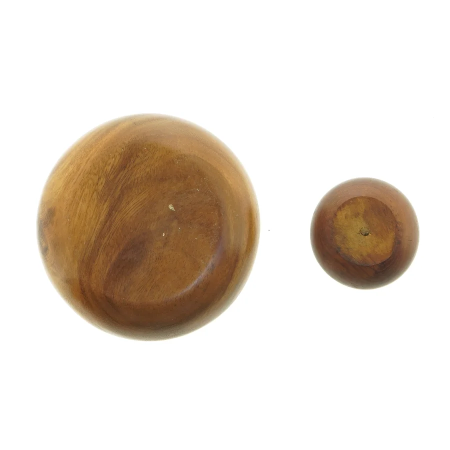 Træ skåle sæt (str. 7 x 3,5 cm og 15 x 5 cm)