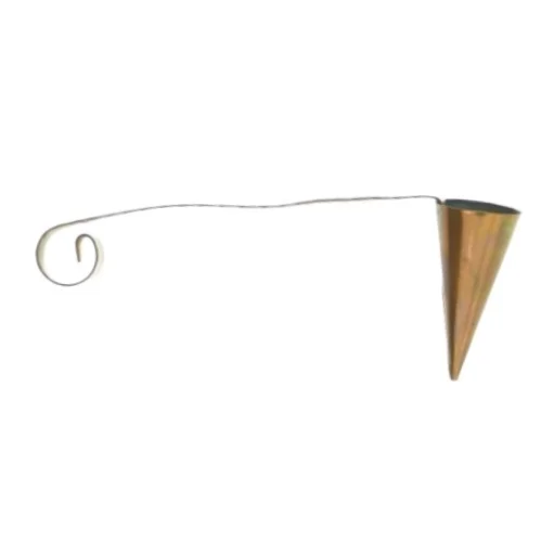Antik Svensk Kobber Lyse slukker (str. 16 x 3 x 6 cm)