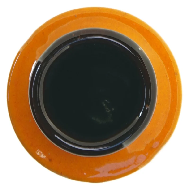 Scheurich West Germany Retro Brændt orange keramik vase (str. 27 cm)