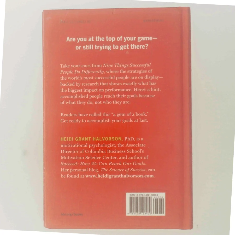 Nine Things Successful People Do Differently af Heidi Grant- Halvorson (Bog)