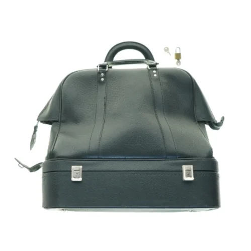 Sort læder rejsetaske fra Chic (str. 45 x, 25 x 35 cm)