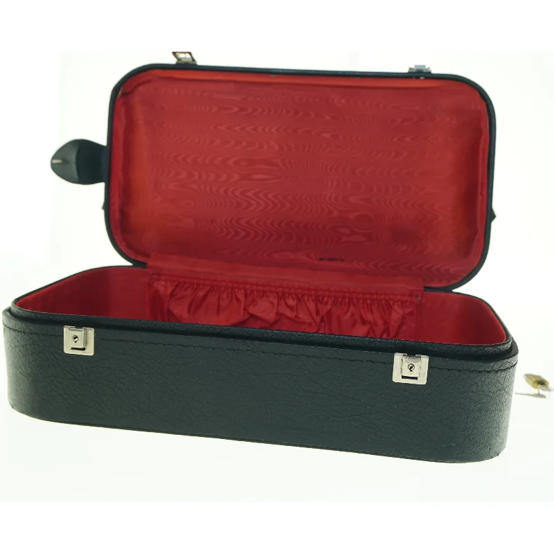 Sort læder rejsetaske fra Chic (str. 45 x, 25 x 35 cm)