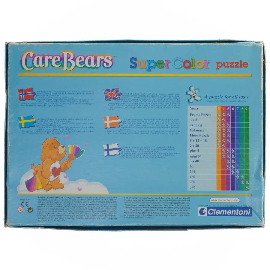Care Bears Vintage puslespil fra Clementoni (str. 60 brikker)