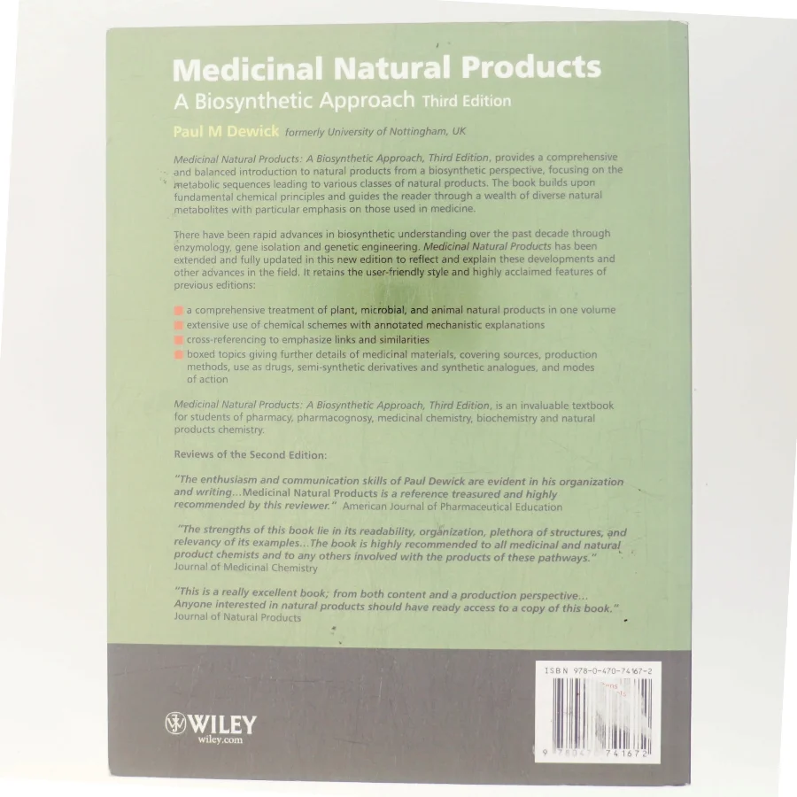Medicinal natural products : a biosynthetic approach af Paul M. Dewick (Bog)