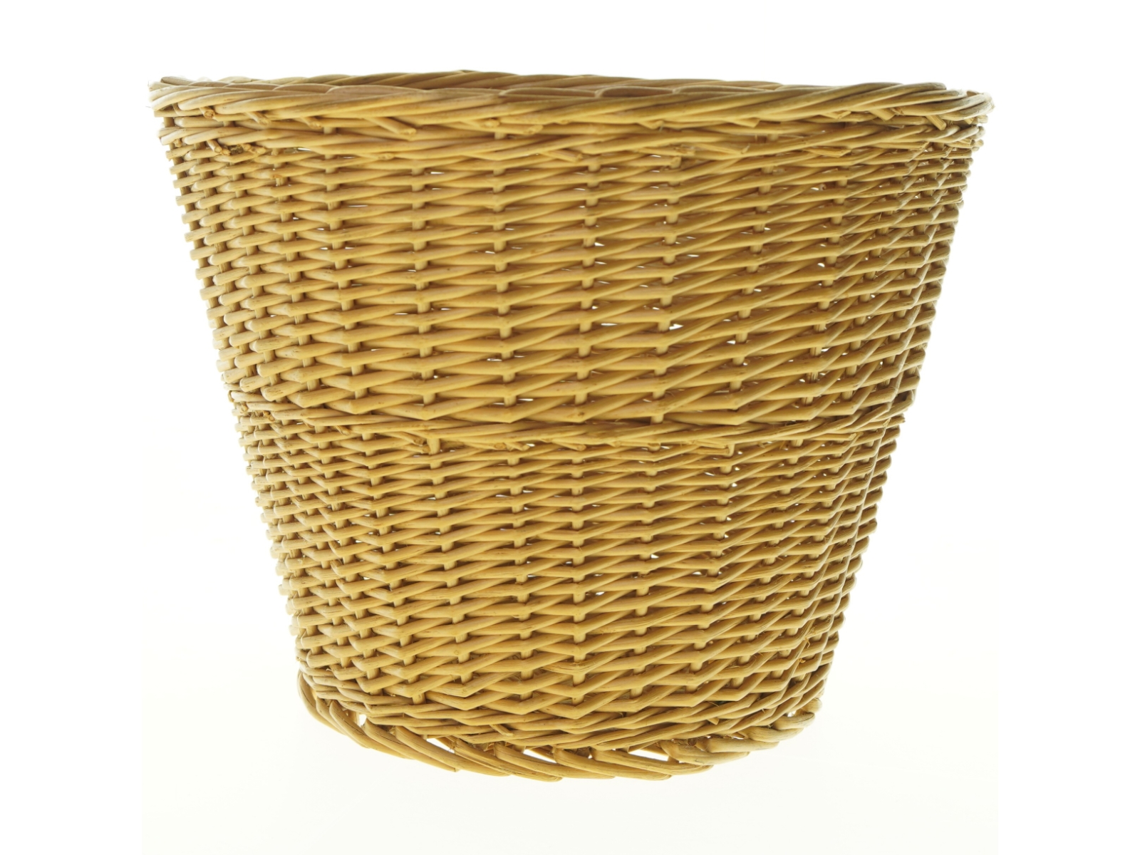 Flettet kurv (str. H. 25 cm. ø. 31 cm)
