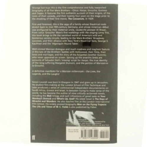 Monkey business : the lives and legends of the Marx Brothers, Groucho, Chico, Harpo, Zeppo, with added Gummo af Simon Louvish (Bog)