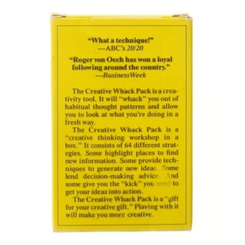 Creative Whack Pack kortspil fra Roger von Oech (str. 12x8 cm)