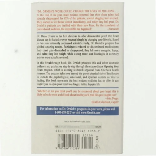 Dr. Dean Ornish's program for reversing heart disease : the only system scientifically proven to reverse heart disease without drugs or surgery af Dean Ornish (Bog)