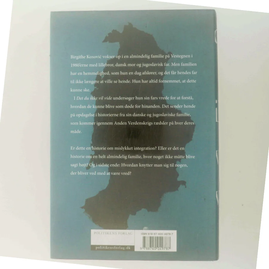 Det, du ikke vil vide : dokumentarroman af Birgithe Kosović (Bog)