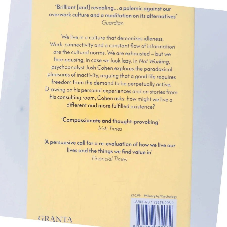 Not Working af Josh Cohen (Bog)