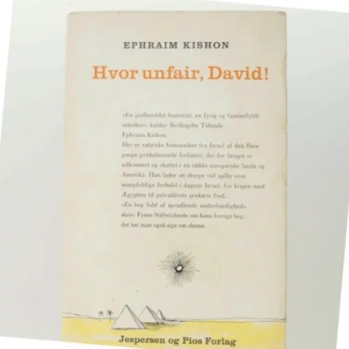 Hvor unfair, David! af Ephraim Kishon (bog)