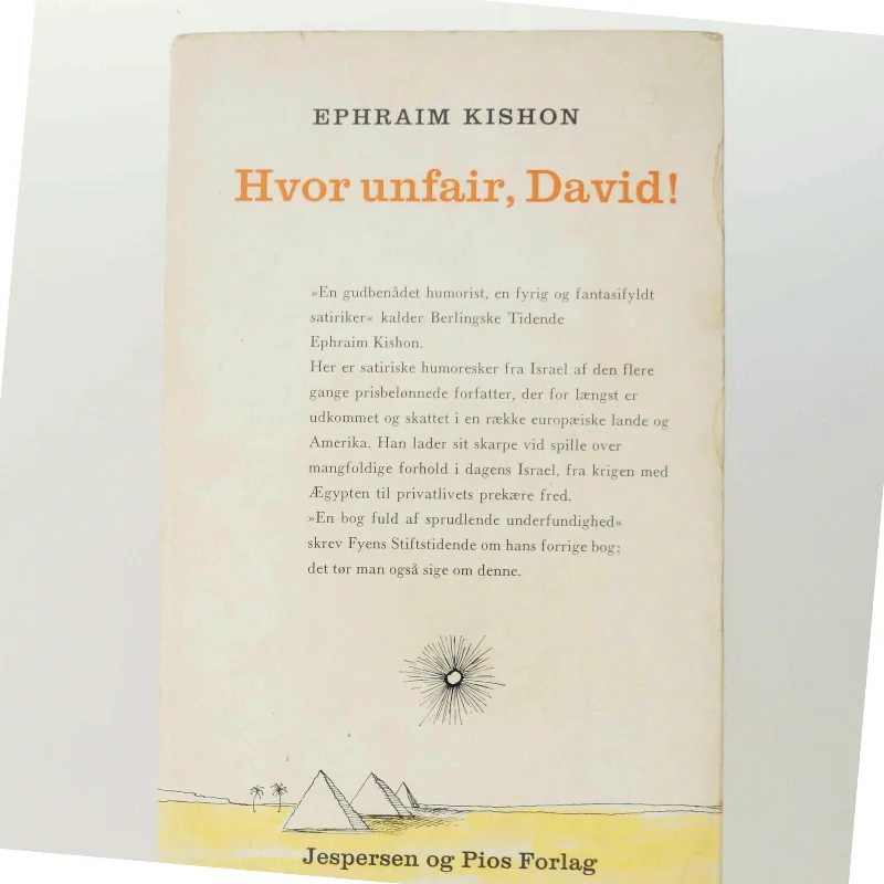 Hvor unfair, David! af Ephraim Kishon (bog)