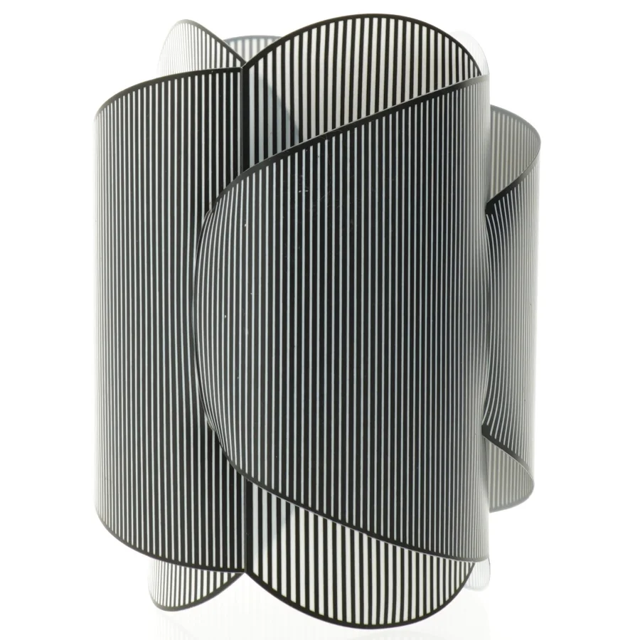 Stribet Lampeskærm Pendel (str. 22 x 16 cm)