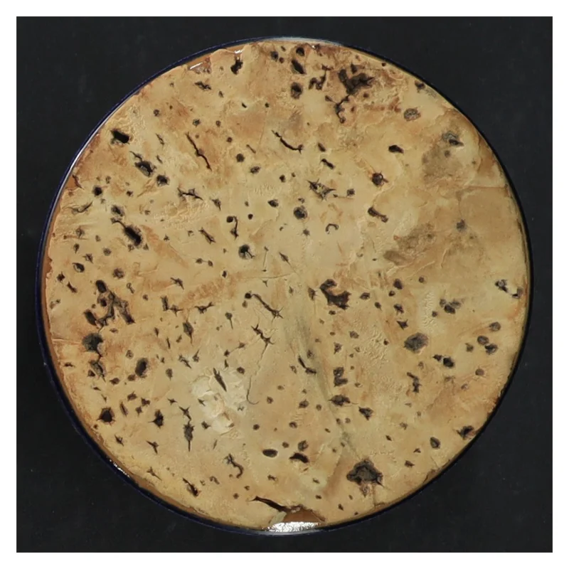 Marmeladeglas med korklåg (str. H. 9,5 cm. ø. 9 cm)