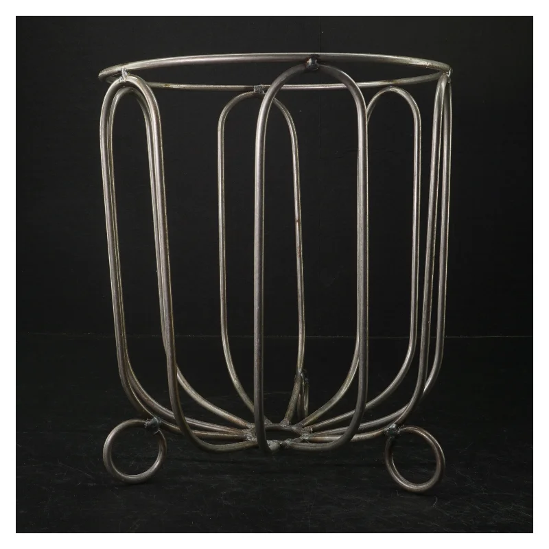 Metal Frugt Skål Trådkurv på fod (str. H 25 cm ø. 22 cm)