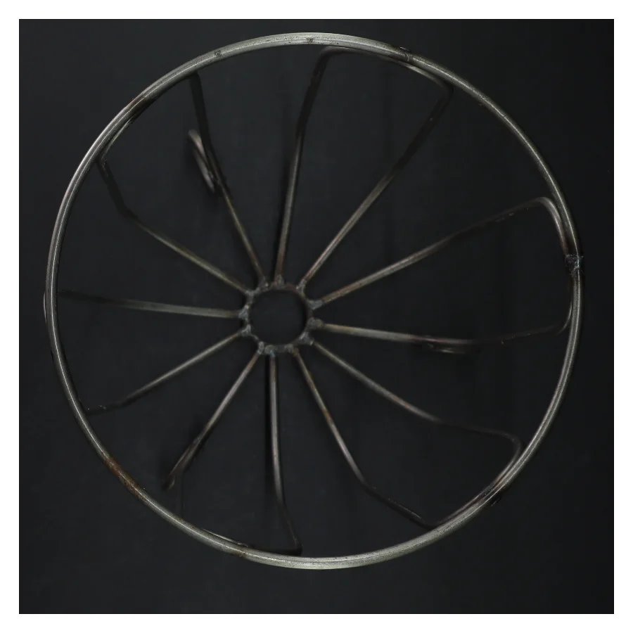 Metal Frugt Skål Trådkurv på fod (str. H 25 cm ø. 22 cm)