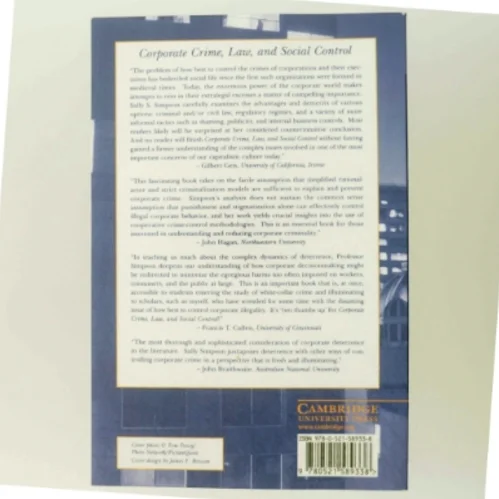 Corporate crime, law, and social control af Sally S. Simpson (Bog)