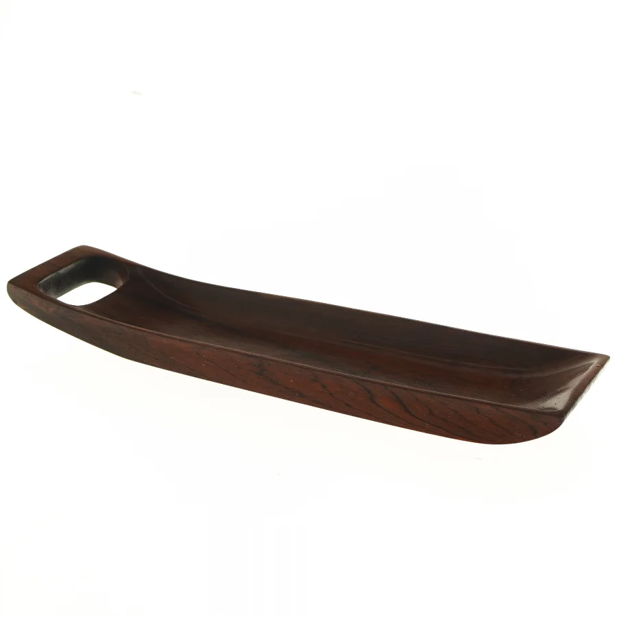 Palisander Træfad med håndtag (str. 38x11 cm)