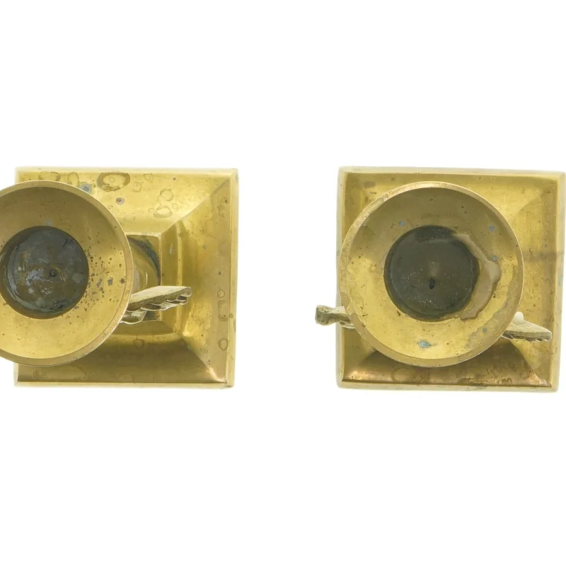 Messing Sløjfe lysestager (str. 22 x 7 cm)