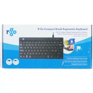 Ergonomisk tastatur fra R-go (str. 30x14,5 cm)