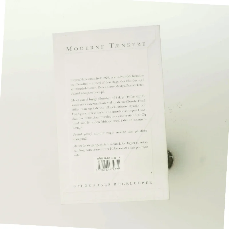 Politisk filosofi : udvalgte tekster af Jürgen Habermas (Bog)