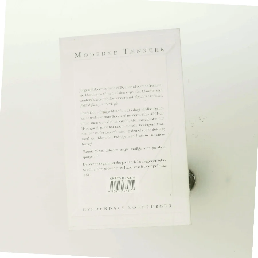 Politisk filosofi : udvalgte tekster af Jürgen Habermas (Bog)