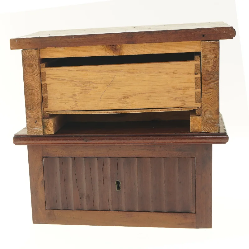 Træ Sengeborde skuffer (str. 2 stk 36x20,5x16,5 cm)