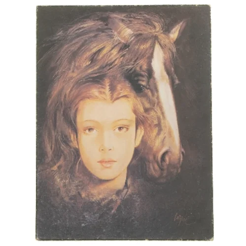 Vintage Maleri af en hest (str. 40x30 cm)