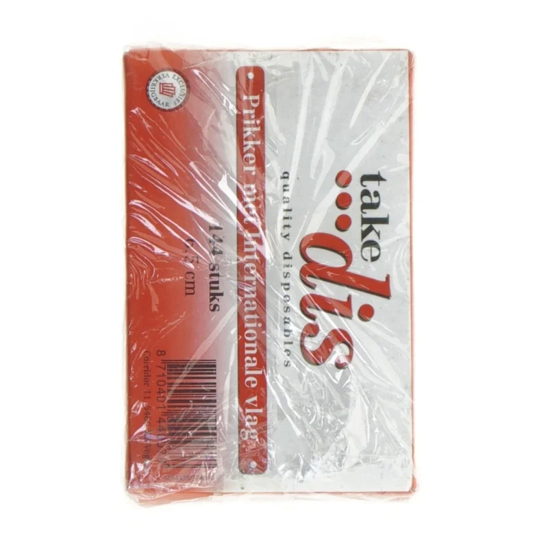 Cocktail pinde med Internationale Flag (str. 6 komma 5 cm)