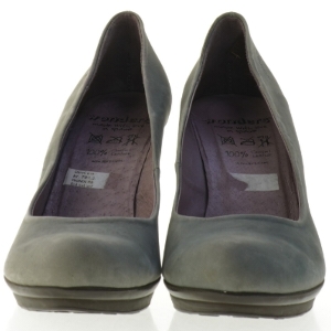 UBRUGTE Wonders Grå Læder Højhælede Pumps sko  (str. 40)