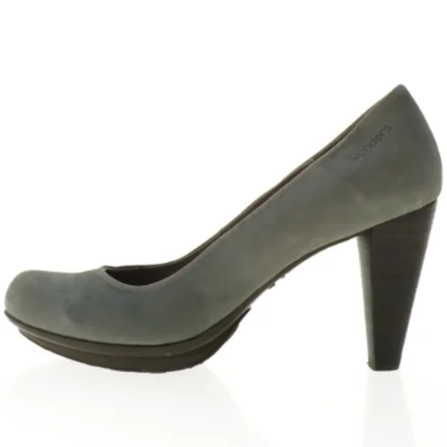 UBRUGTE Wonders Grå Læder Højhælede Pumps sko  (str. 40)