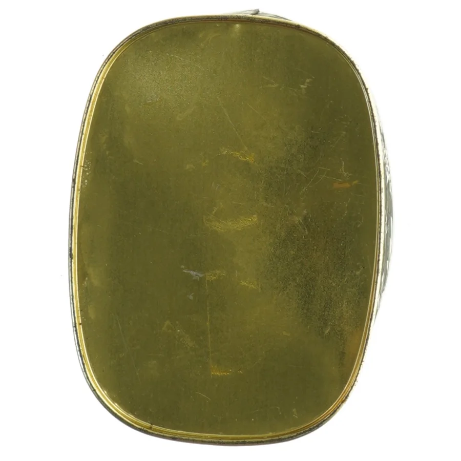 Vintage opbevaringsdåse med låg (str. 13x9,5 cm)