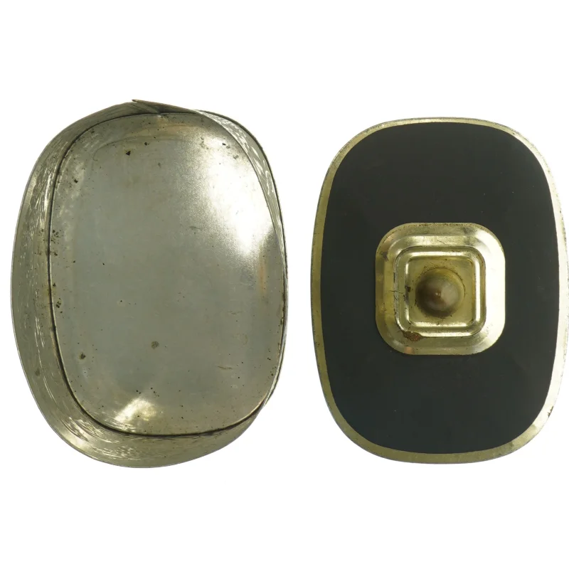 Vintage opbevaringsdåse med låg (str. 13x9,5 cm)
