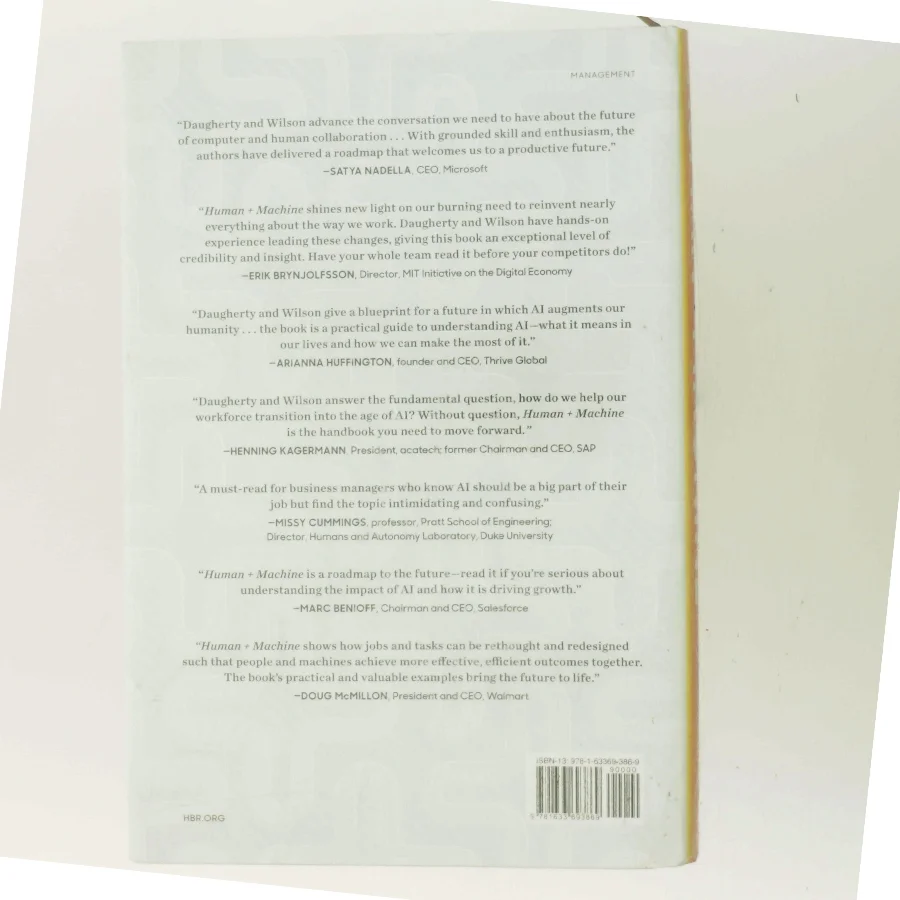 Human + machine : reimagining work in the age of AI (Bog)