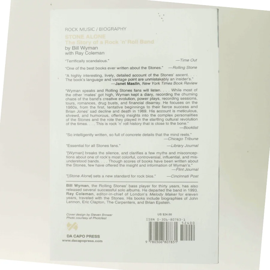 Stone Alone af Bill Wyman (Bog)