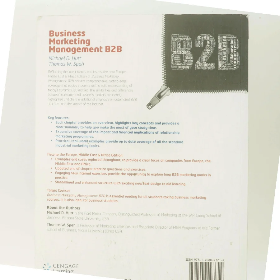 Business marketing management: B2B af Michael D. Hutt (Bog)