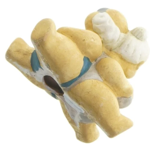 Keramik figur af badende mennesker (str. 10 x 6 x 7 cm)