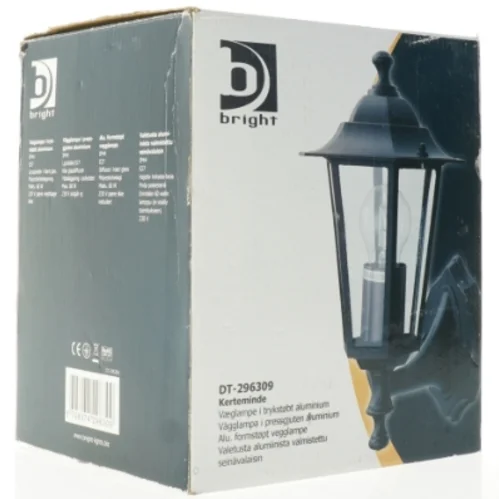 Udendørslampe i støbt aluminium fra Bright (str. 28 x 16 cm)