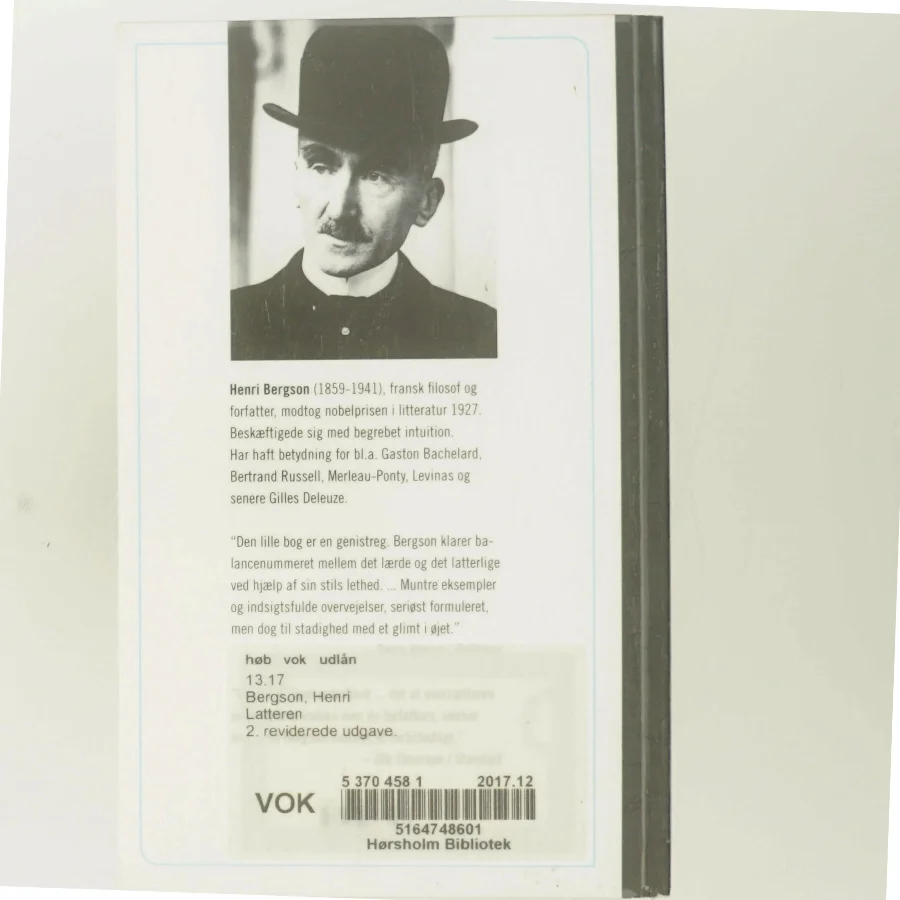Latteren af Henri Bergson (Bog)