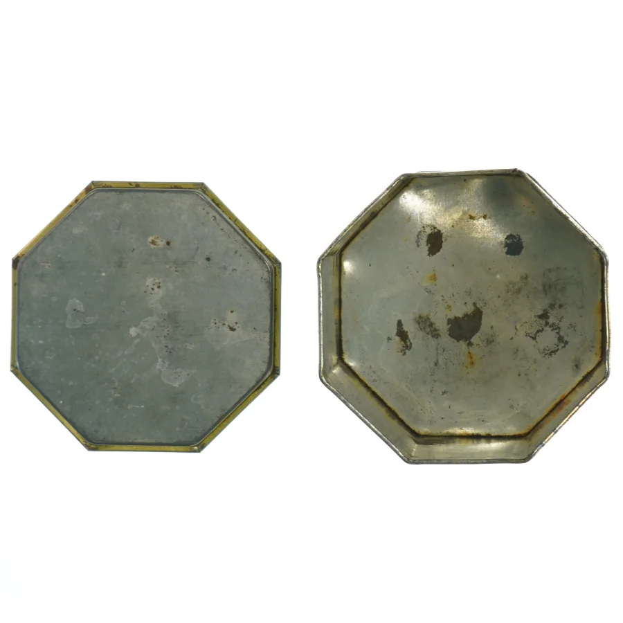 Vintage metal kagedåse fra Peek Frean & Co Ltd (str. H. 13,5 cm ø. 12 cm)