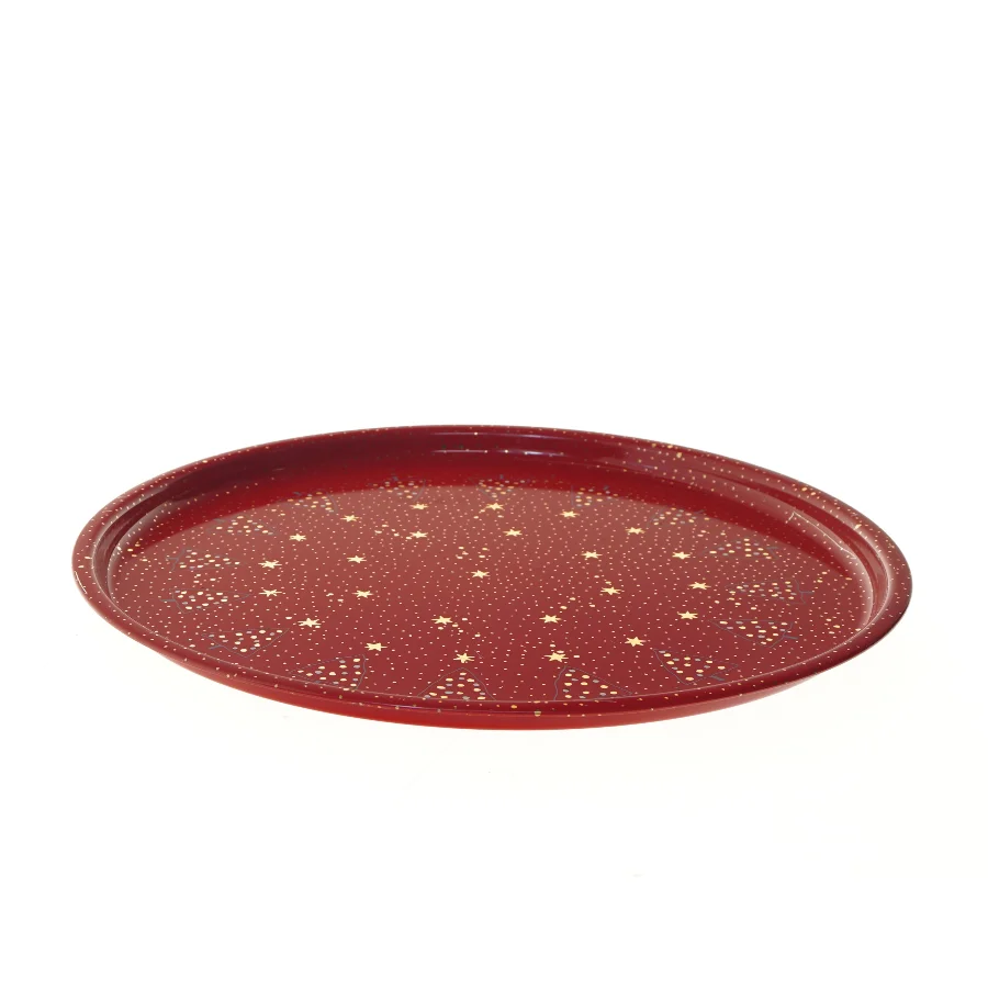 Vintage Södahl Rund bakke med juletræ design fra Söðahl (str. Ø 44,5 cm)